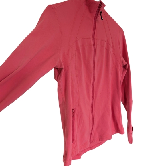 Lululemon Define Jacket Passion/Heathered Coal Wee Stripe Rel: 2014 Women's 12 - Picture 5 of 14